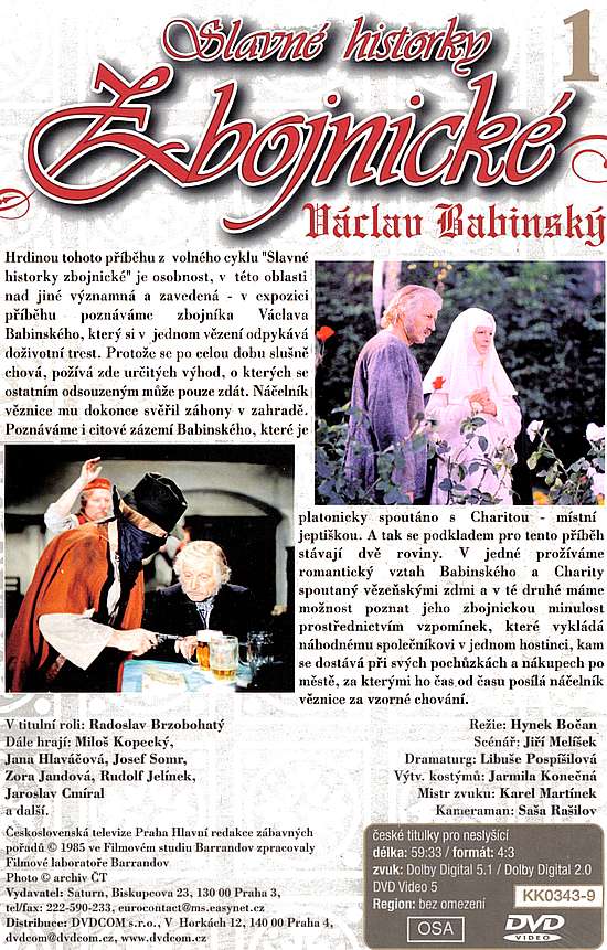 Slavn historky Zbojnick 1 Vclav Babinsk